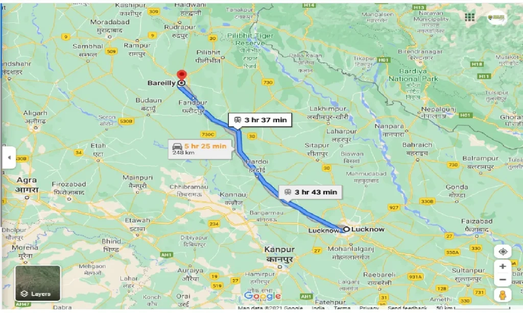 Bareilly to Lucknow Distance – A Convenient Uttar Pradesh Journey
