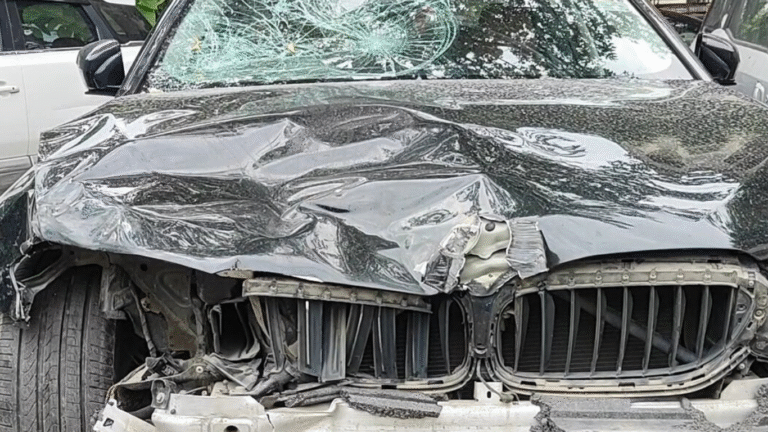 Noida BMW Crash Kills Child, Leaves Father & Uncle Critical