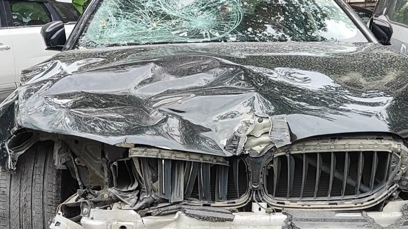 Noida BMW Crash Kills Child, Leaves Father & Uncle Critical