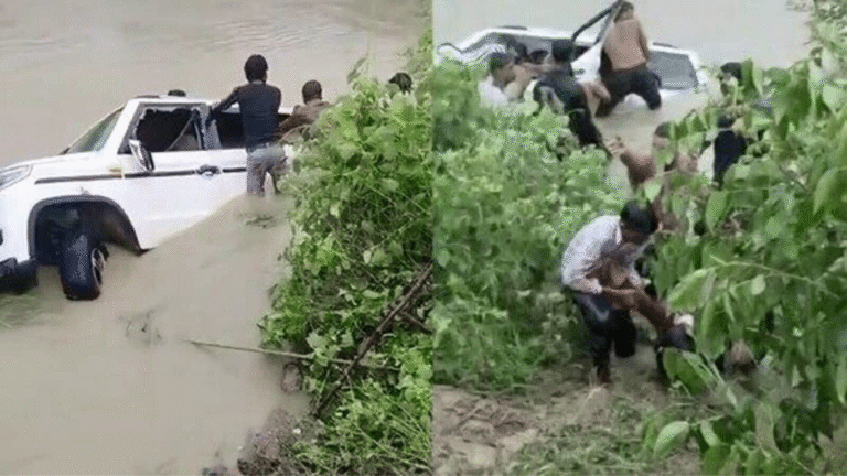 Accident in Gonda SUV Carrying Devotees Falls Into Saryu Canal 11 Lose Lives