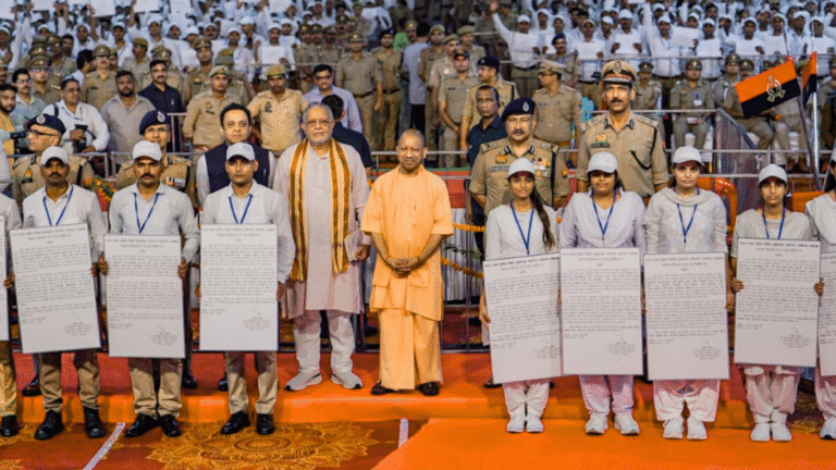Yogi Adityanath Hands Over Joining Letters to 1494 Police Telecom Cadets in Lucknow