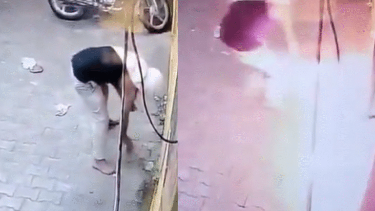 शराब न मिलने पर भड़के डायल-112 में तैनात होमगार्ड ने गुस्से में ठेके को लगाई आग