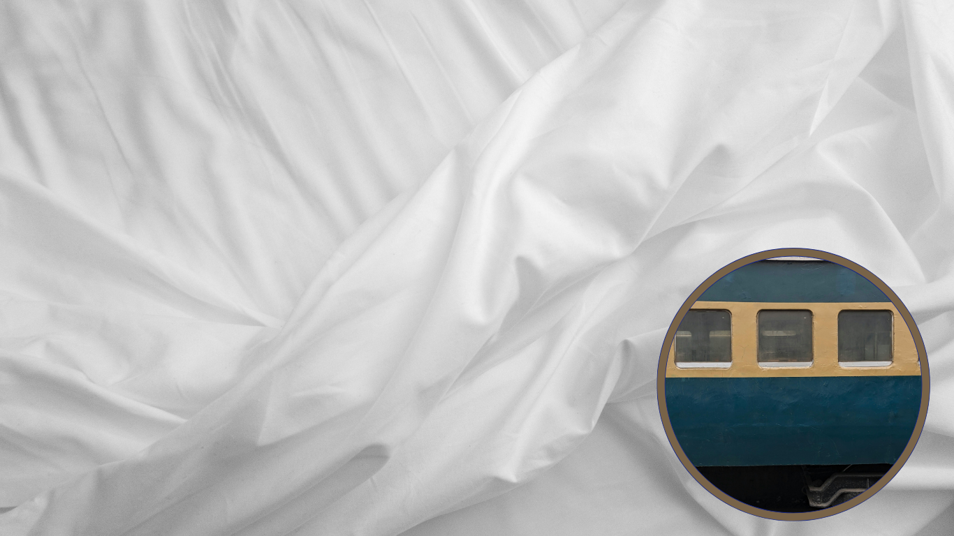 why train bedsheets are white